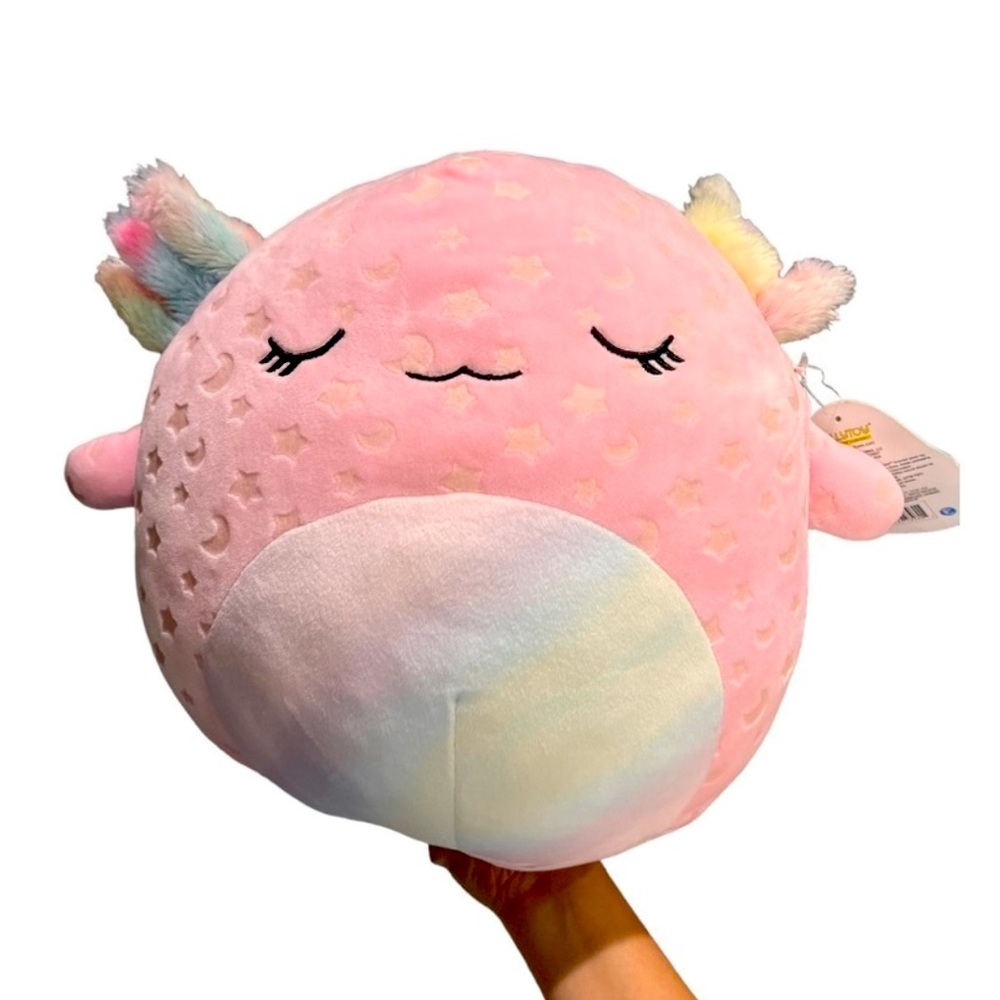 Squishmallow Cressida The 12in Pink Axolotl Limited Edition Glow In The Dark